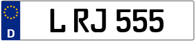 Trailer License Plate